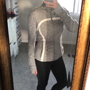 Lululemon Define Jacket- grey and white space dye
